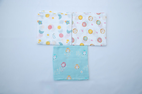 Muslin Swaddles - 3 Pack