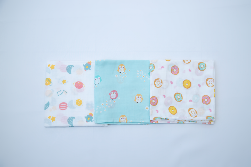 Muslin Swaddles - 3 Pack
