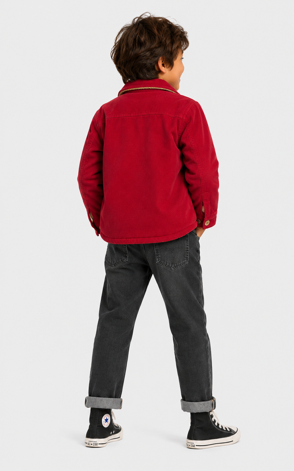 Red Cotton Shacket