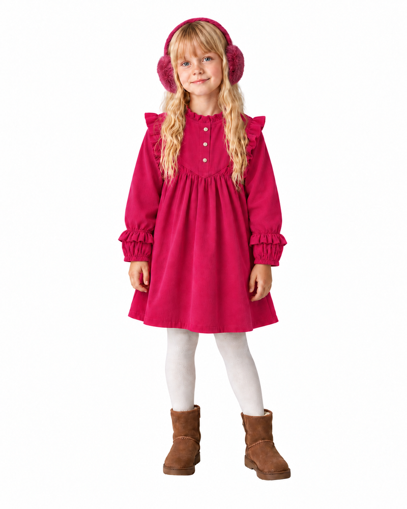 Fuschia Full Sleeve Dress