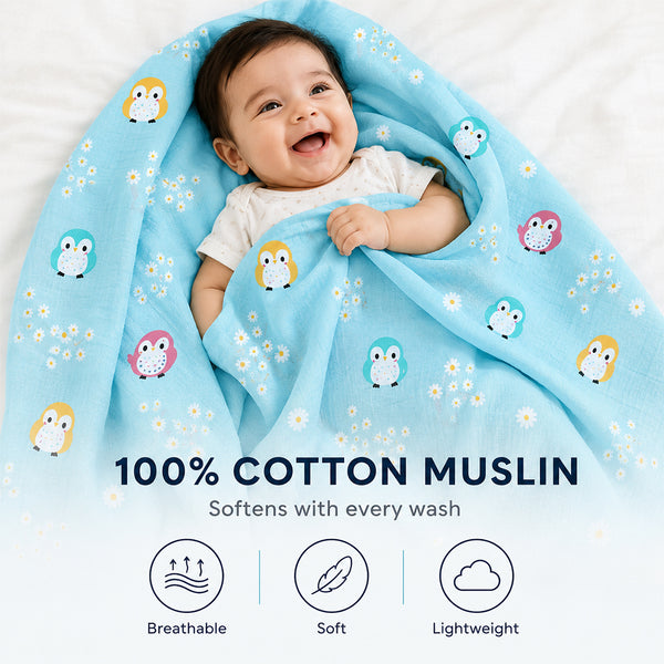 Muslin Swaddles - 3 Pack