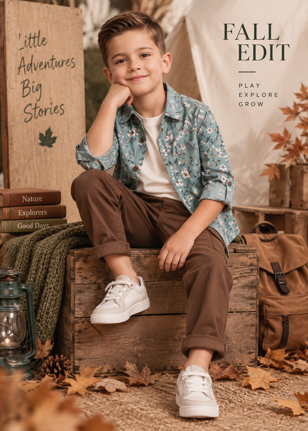 Boys Floral Printed Full Sleeve Shirt