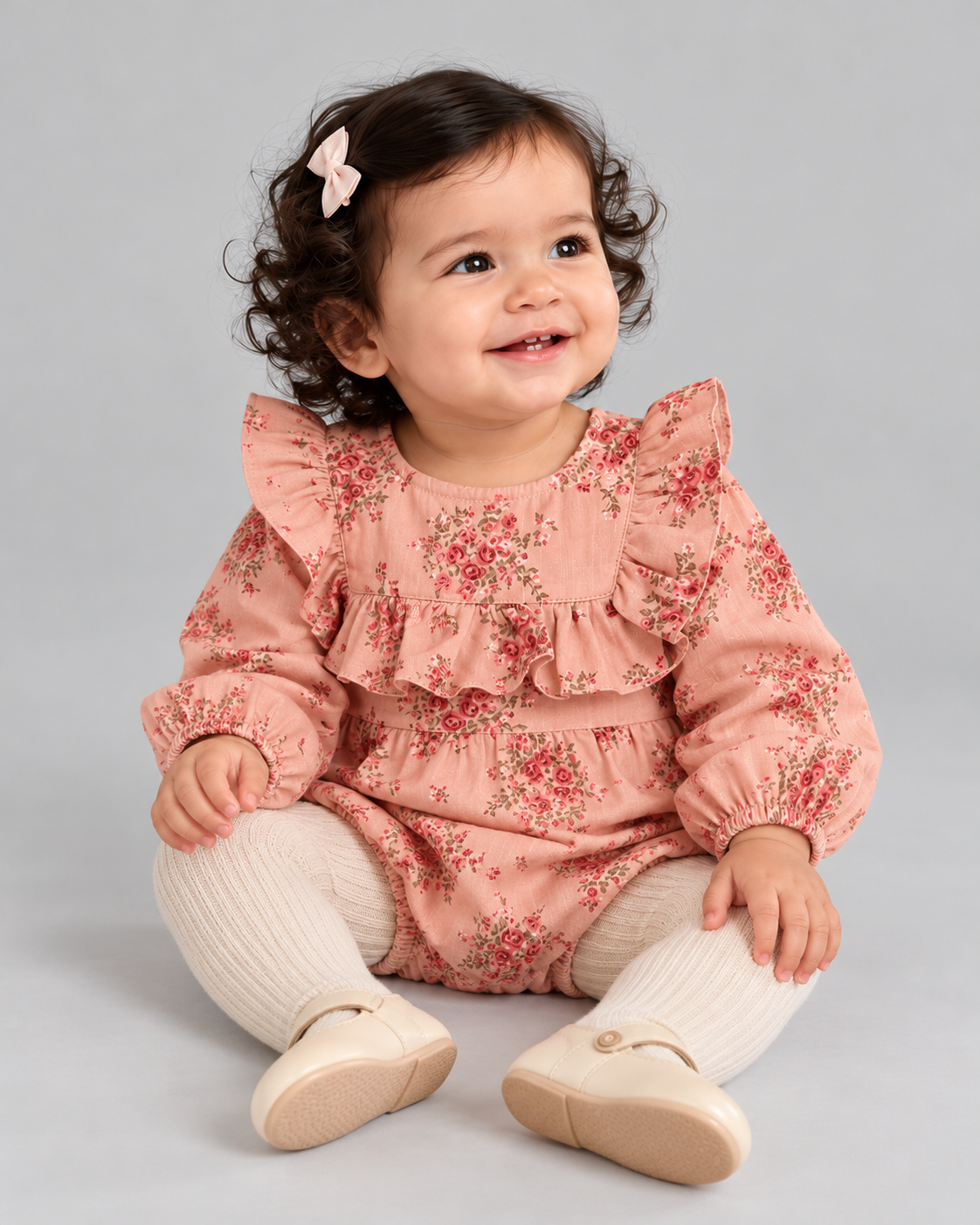 Blush Bloom Bubble Romper