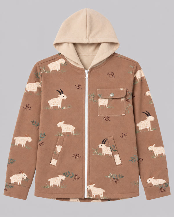 Goat Shacket with Hood