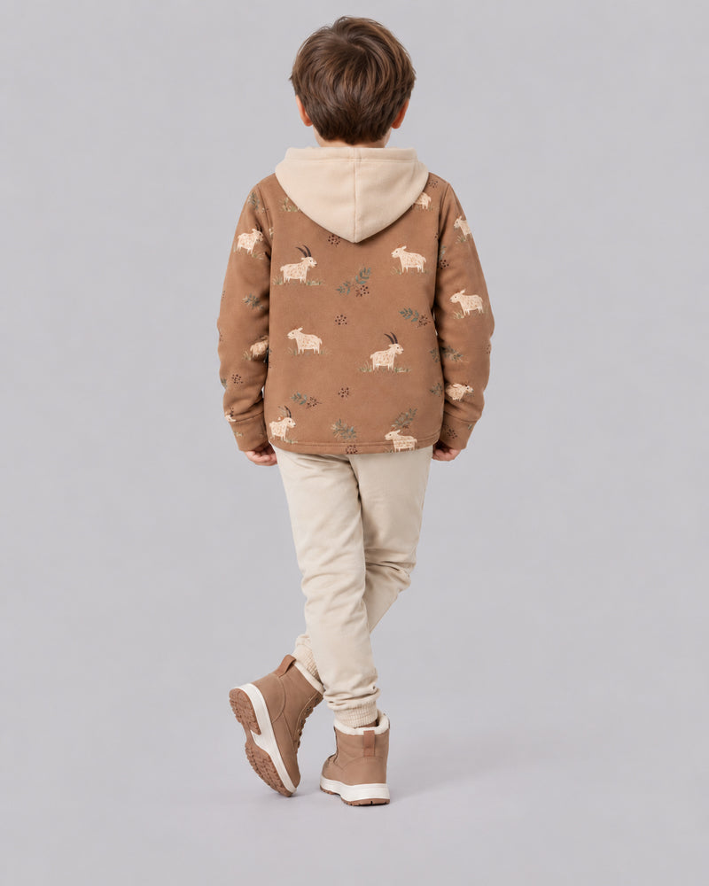 Goat Shacket with Hood