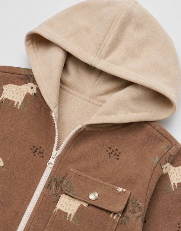 Goat Shacket with Hood