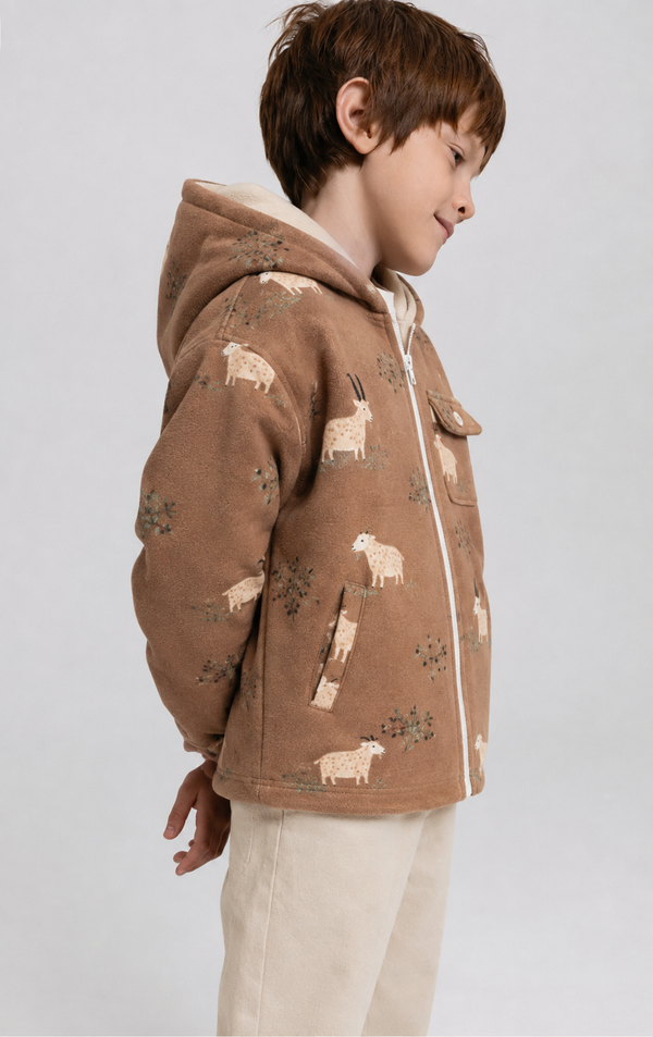 Goat Shacket with Hood