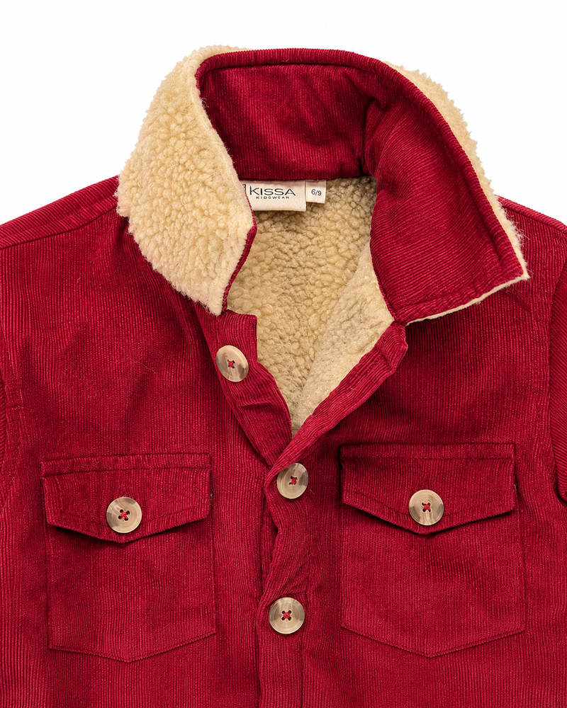 Red Cotton Shacket