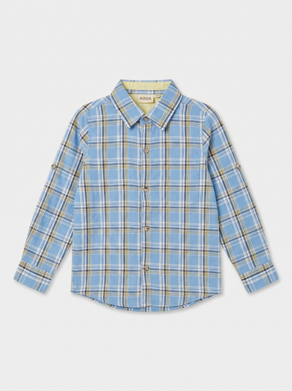 Blue Checks Full Sleeve Shirt