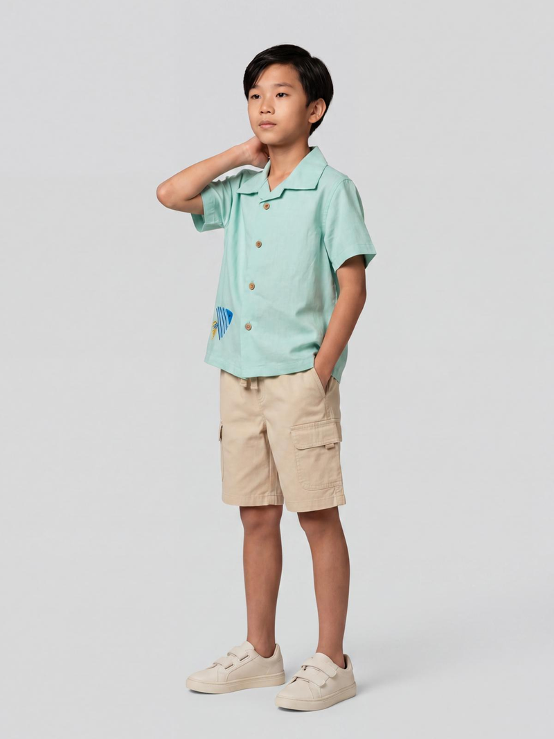 Whale Half Sleeve Shirt