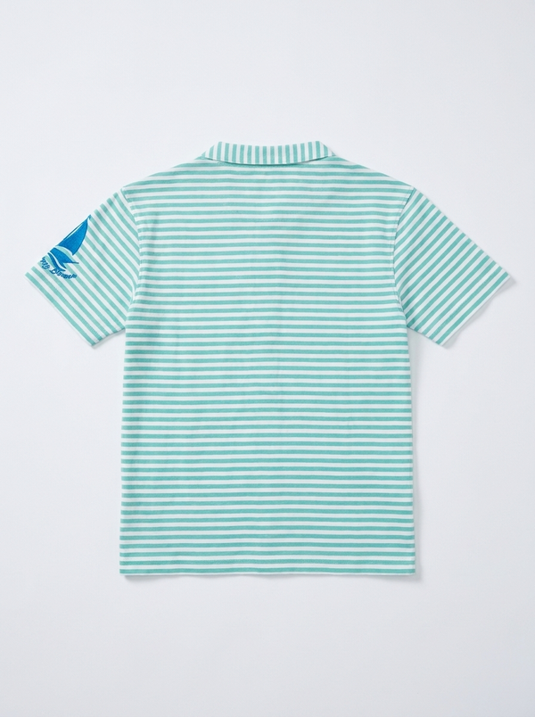 Green Stripe Boat Shirt