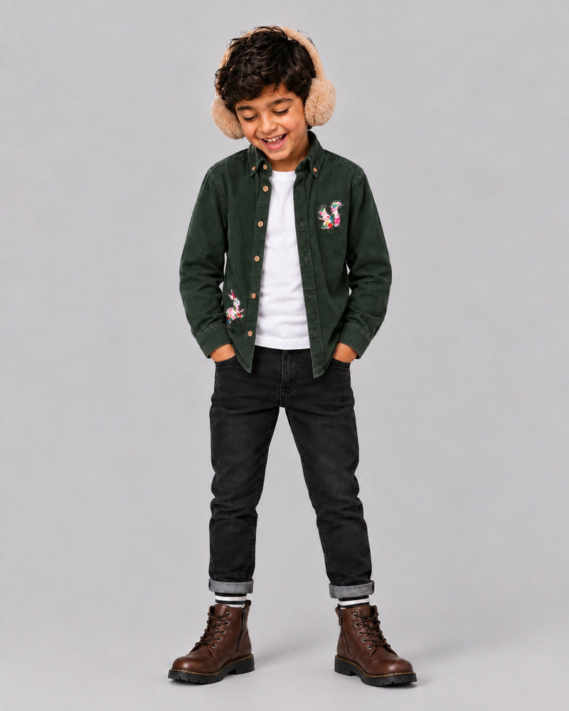 Olive Full Sleeve Shirt
