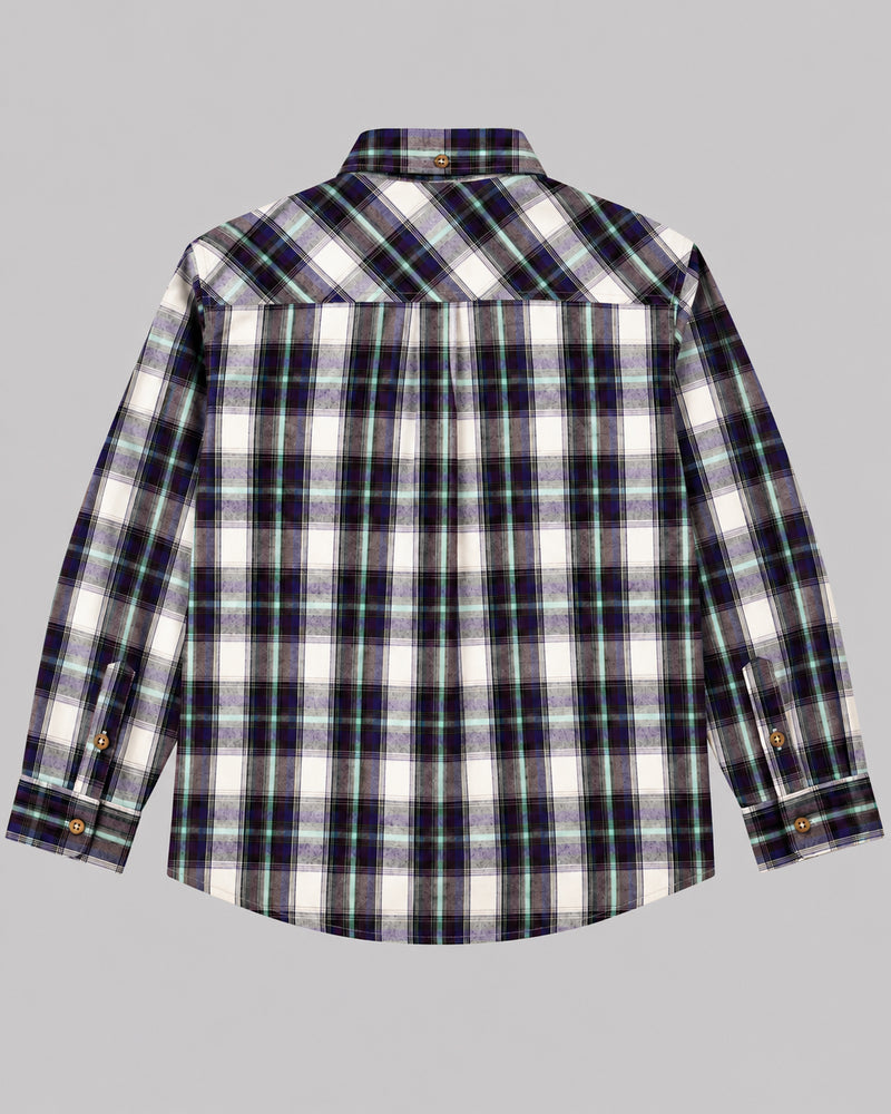 Purple Checks Full Sleeve Shirt