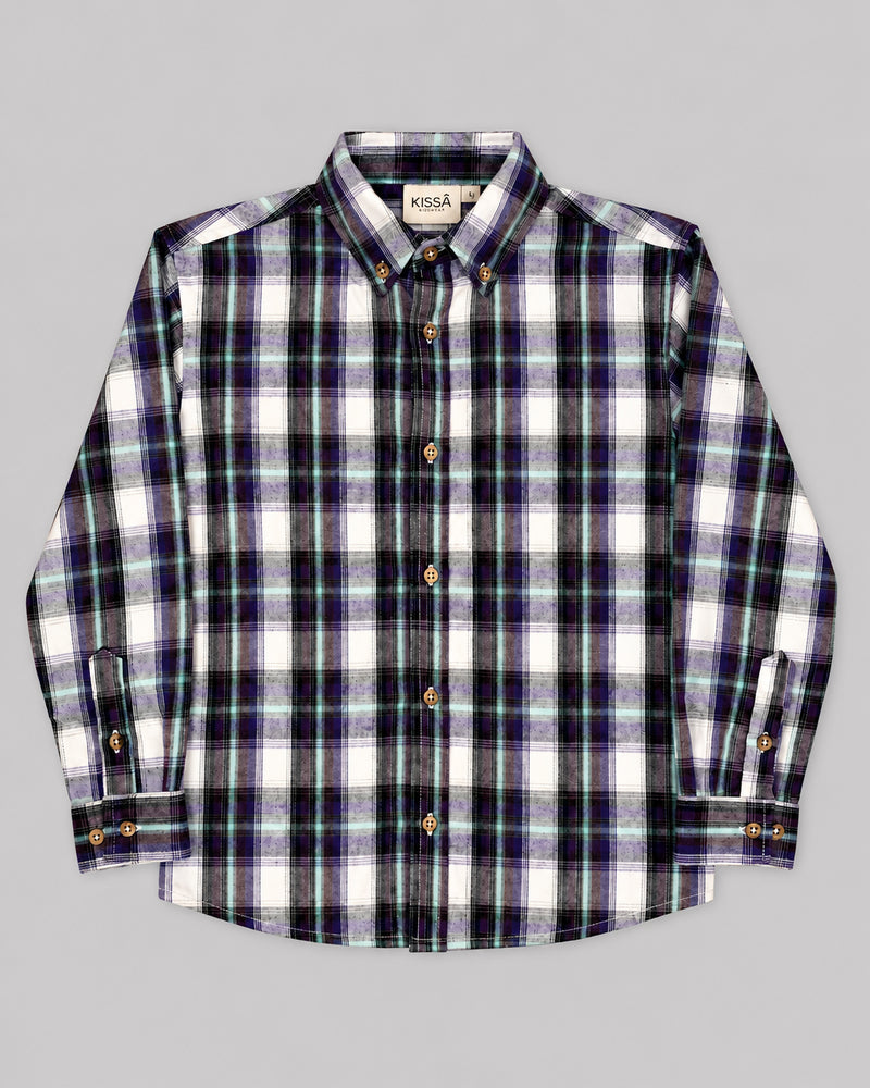 Purple Checks Full Sleeve Shirt