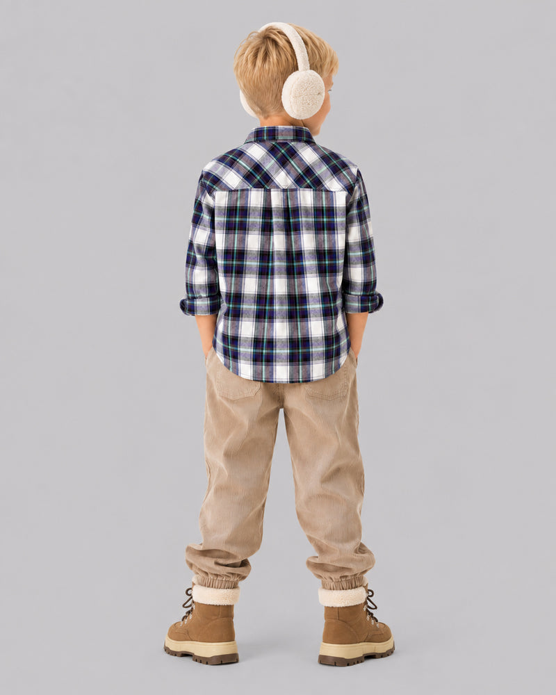Purple Checks Full Sleeve Shirt