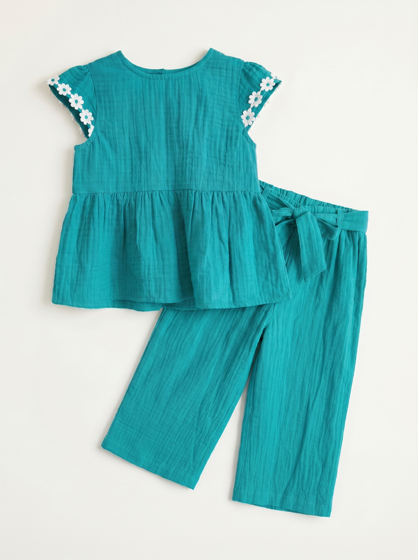 Teal Top & Pants Set