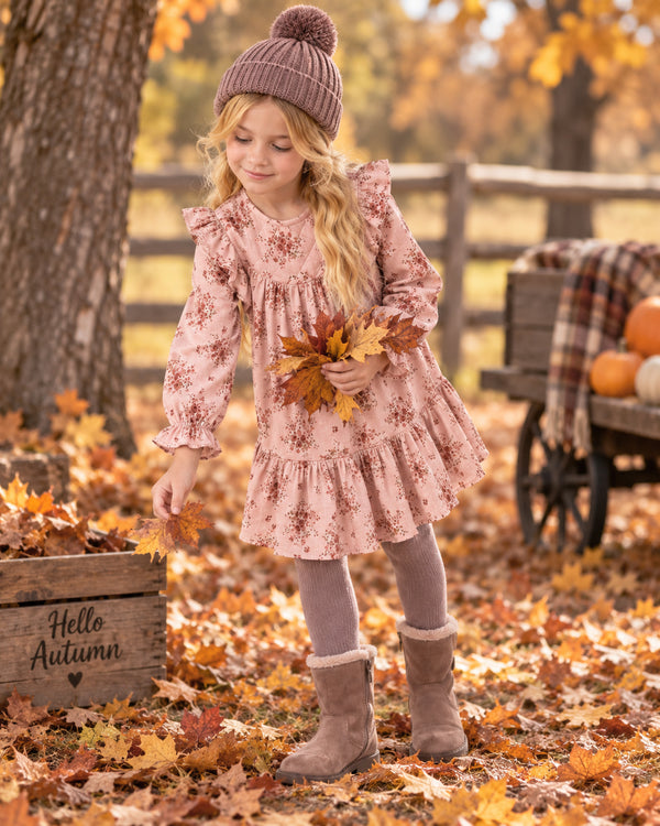 Blush Bloom Full Sleeve Dress