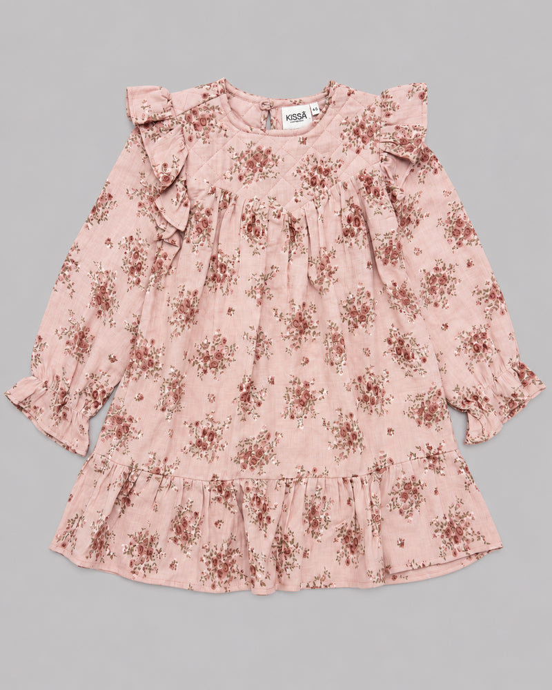 Blush Bloom Full Sleeve Dress