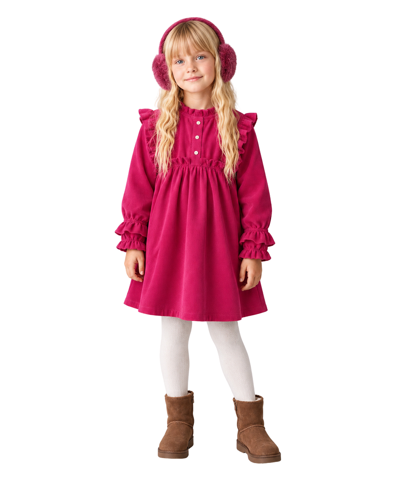Fuschia Full Sleeve Dress