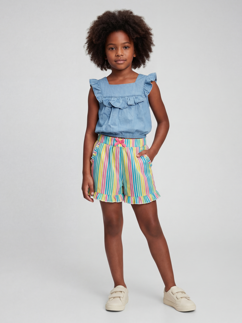 Rainbow Stripe Shorts