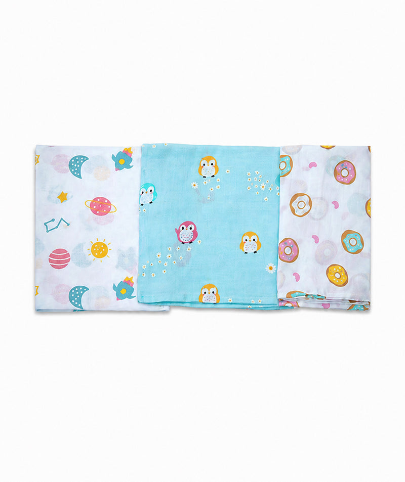 Muslin Swaddles - 3 Pack