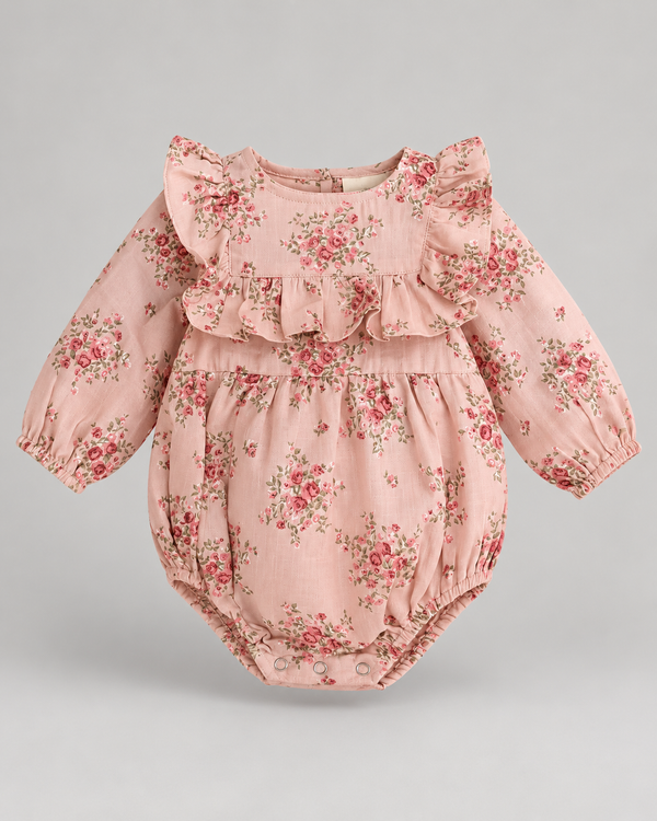 Blush Bloom Bubble Romper
