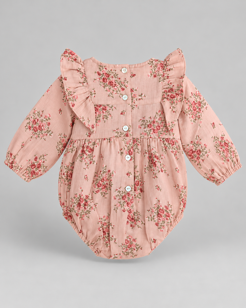 Blush Bloom Bubble Romper